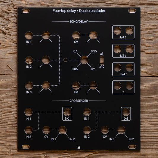 Four Tap Delay / Dual Crossfader black panel