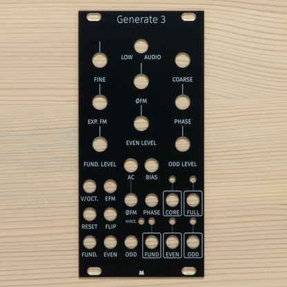 Generate 3 black panel