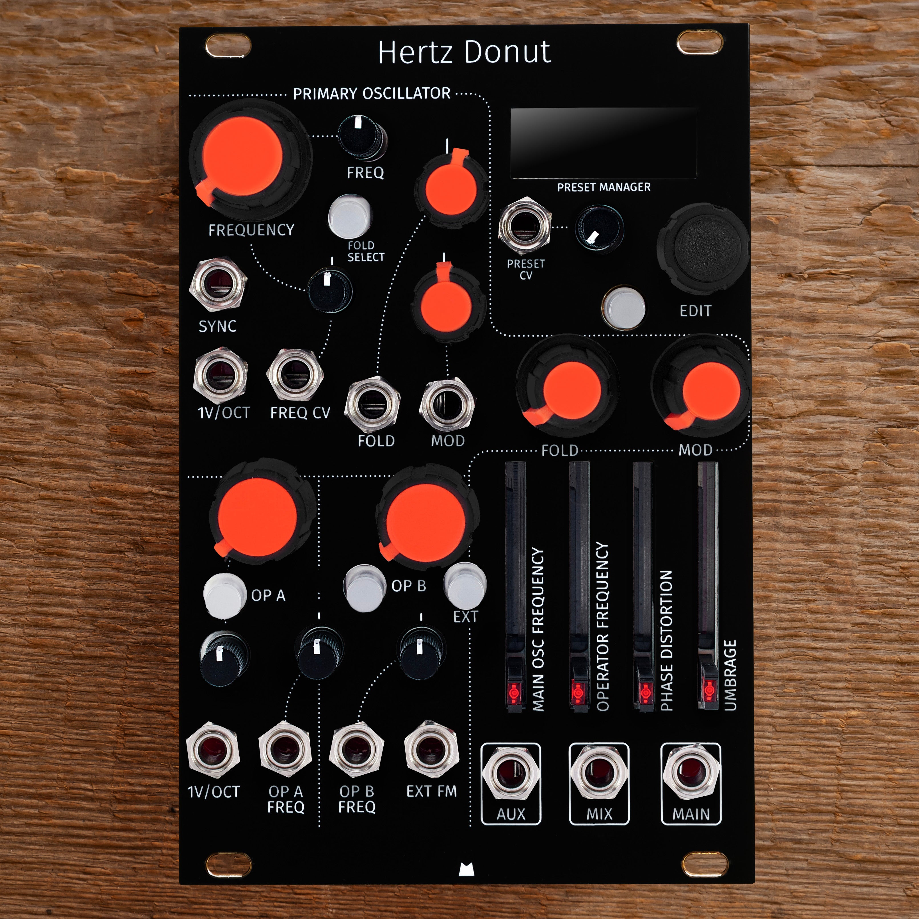 Hertz Donut (mk3) black panel – Mörk Modules