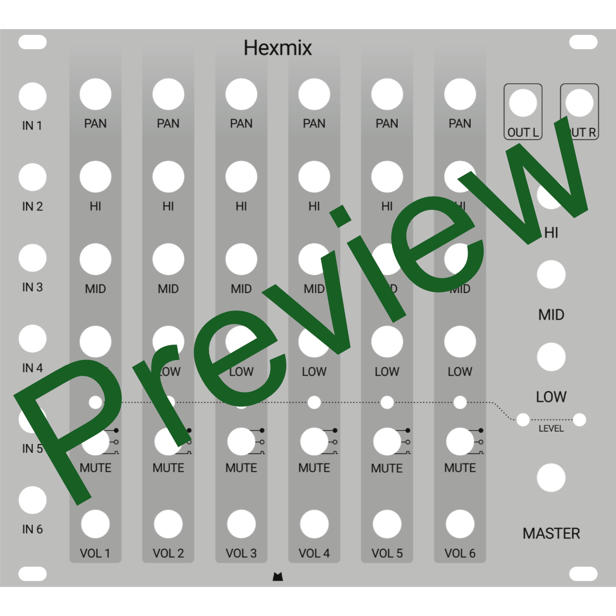Hexmix silver panel