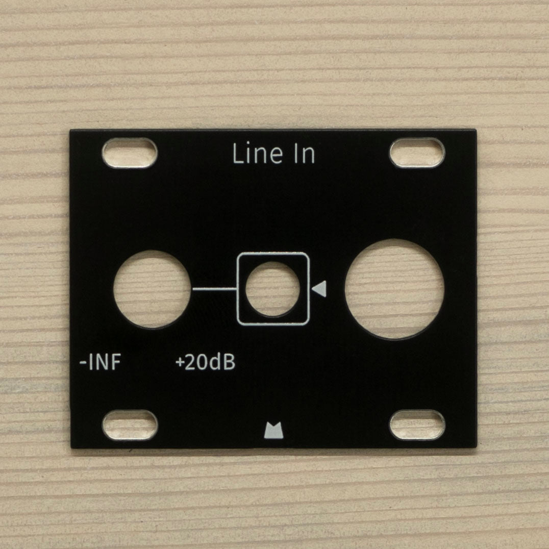 Line In 1U black panel