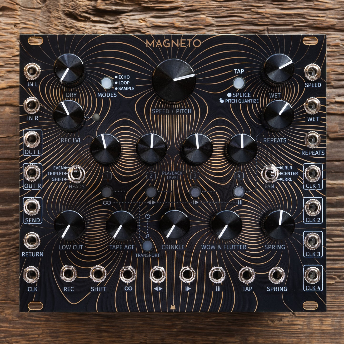 Magneto - Flux Fields - black & gold panel