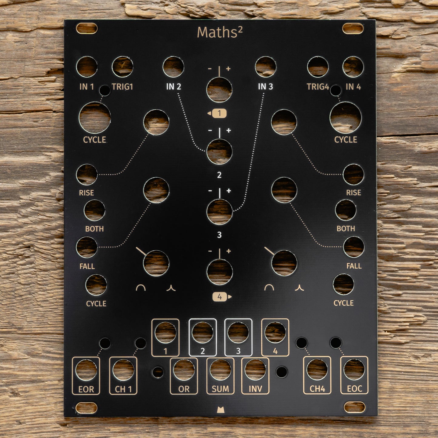 Maths (mk2) black & gold panel