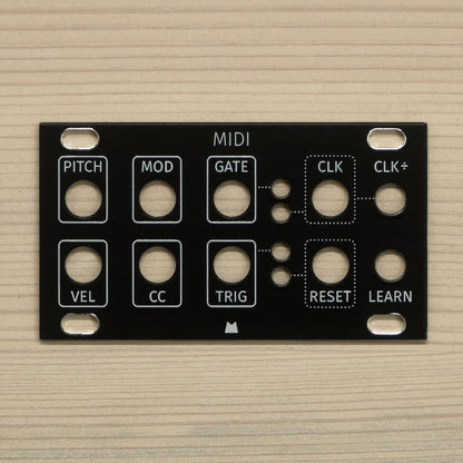 MIDI 1U black panel