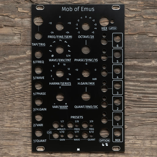Mob of Emus black panel