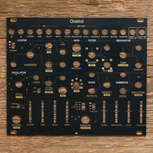 Oneiroi black & gold panel