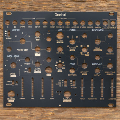 Oneiroi black & gold panel
