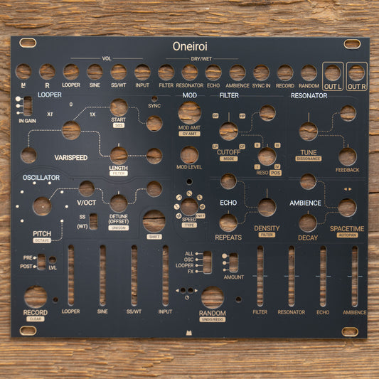 Oneiroi black & gold panel