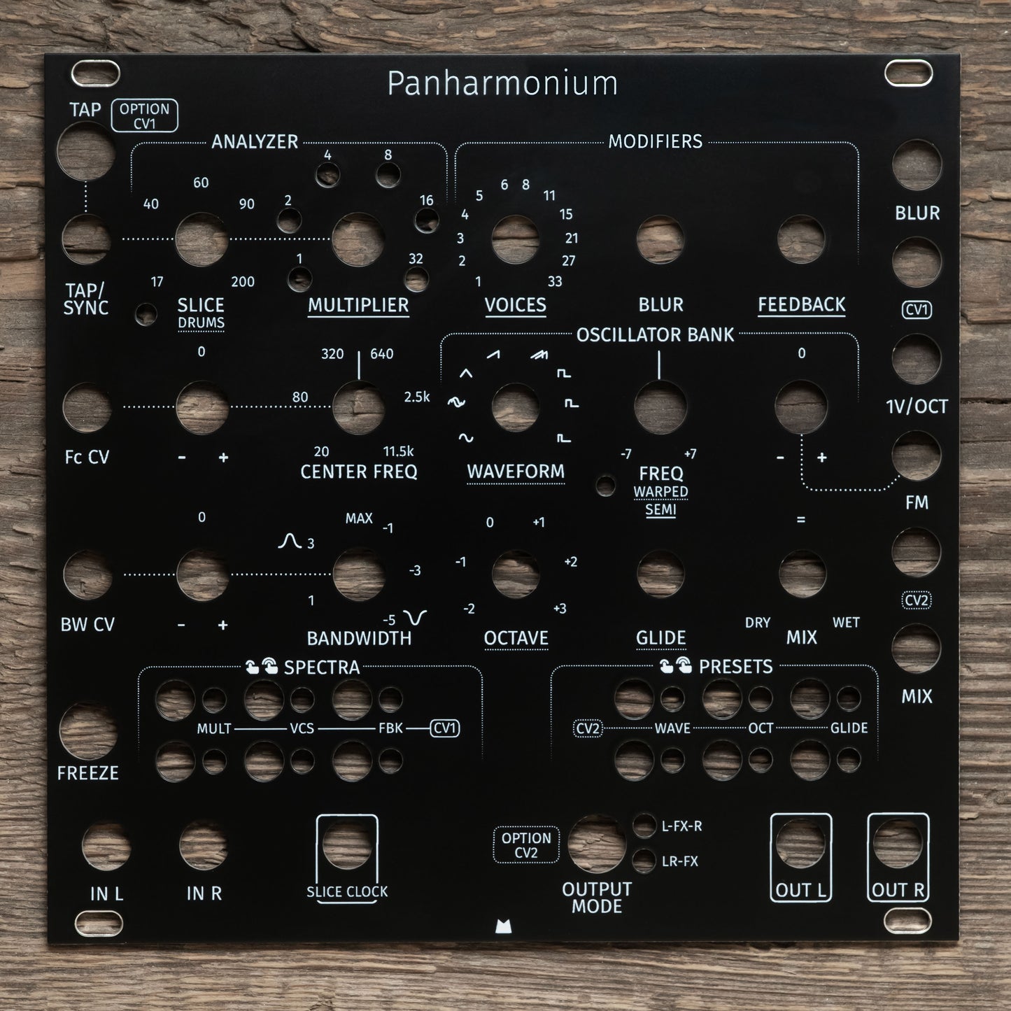 Panharmonium black panel
