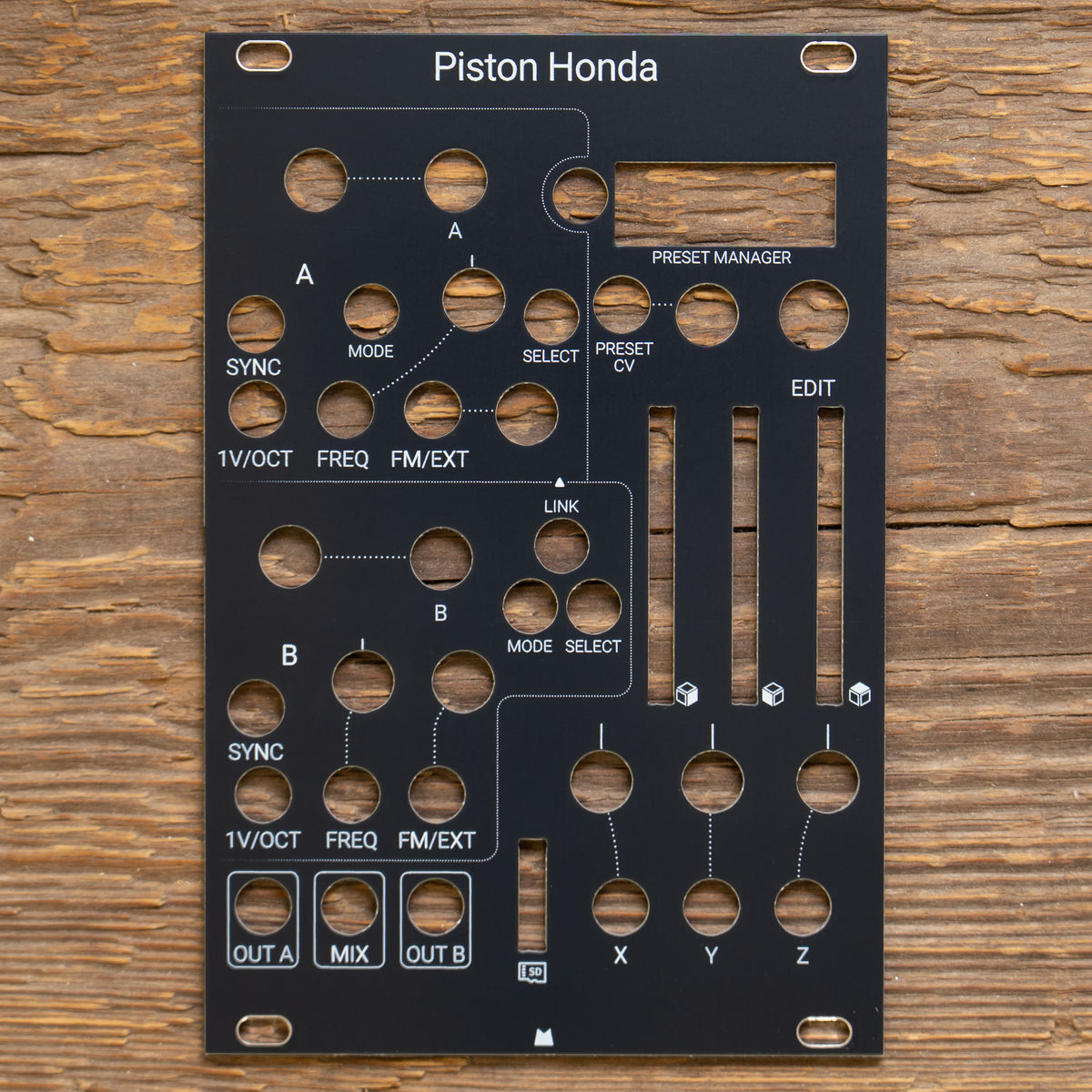 Piston Honda (mk3) black panel