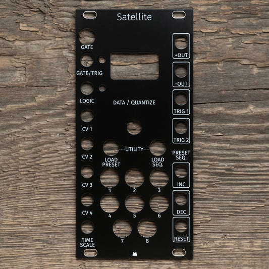 Satellite black panel