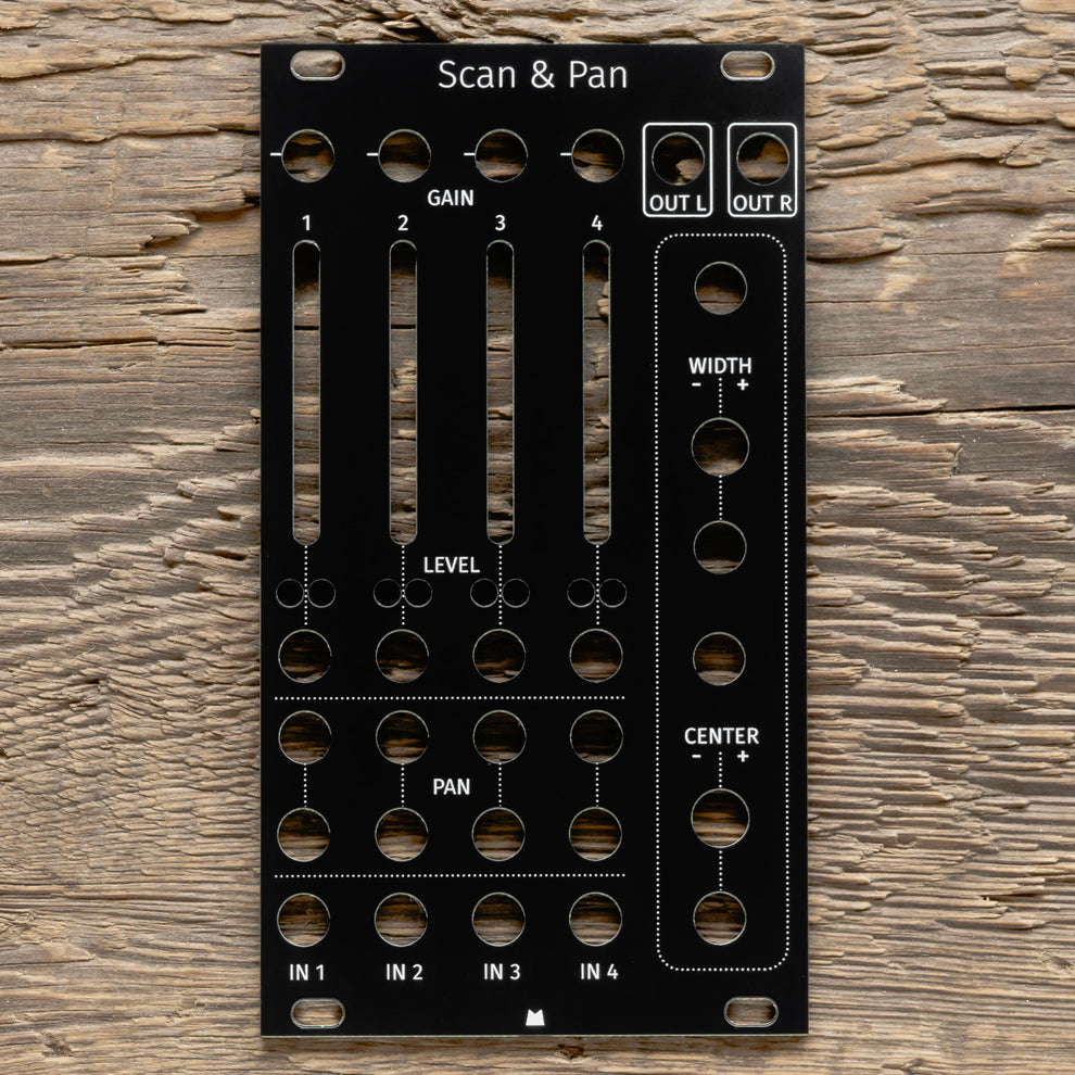 Premier Scanner Panel Scan & Pan black panel – Mörk Modules
