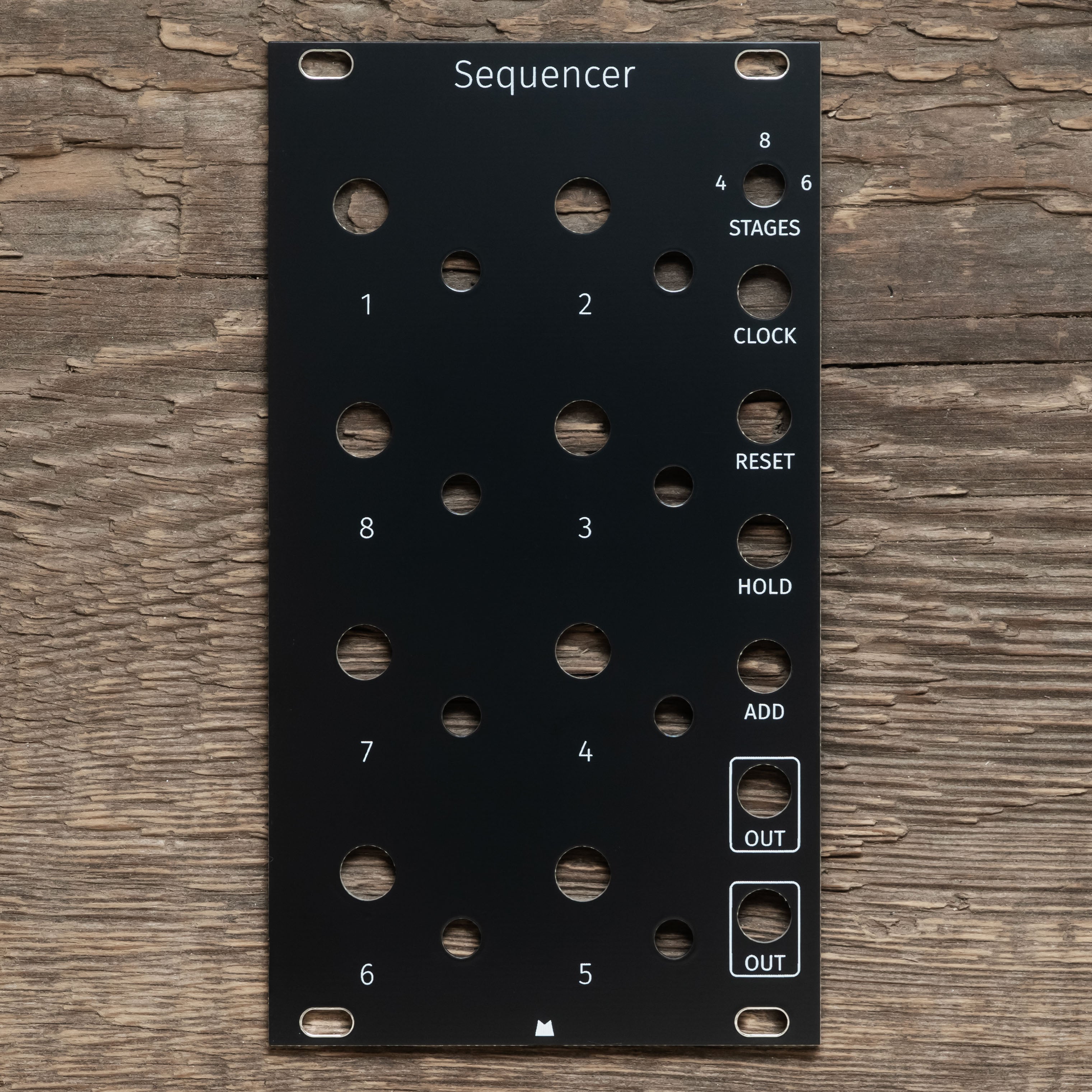 Sequencer black panel – Mörk Modules