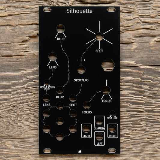 Silhouette black panel