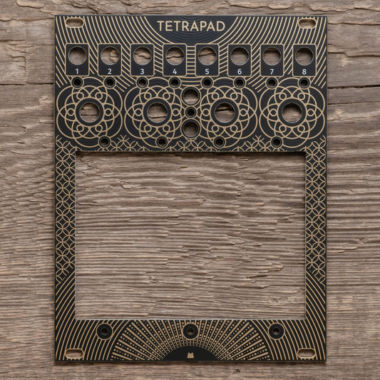 Tetrapad - Golden Lotus - black & gold panel