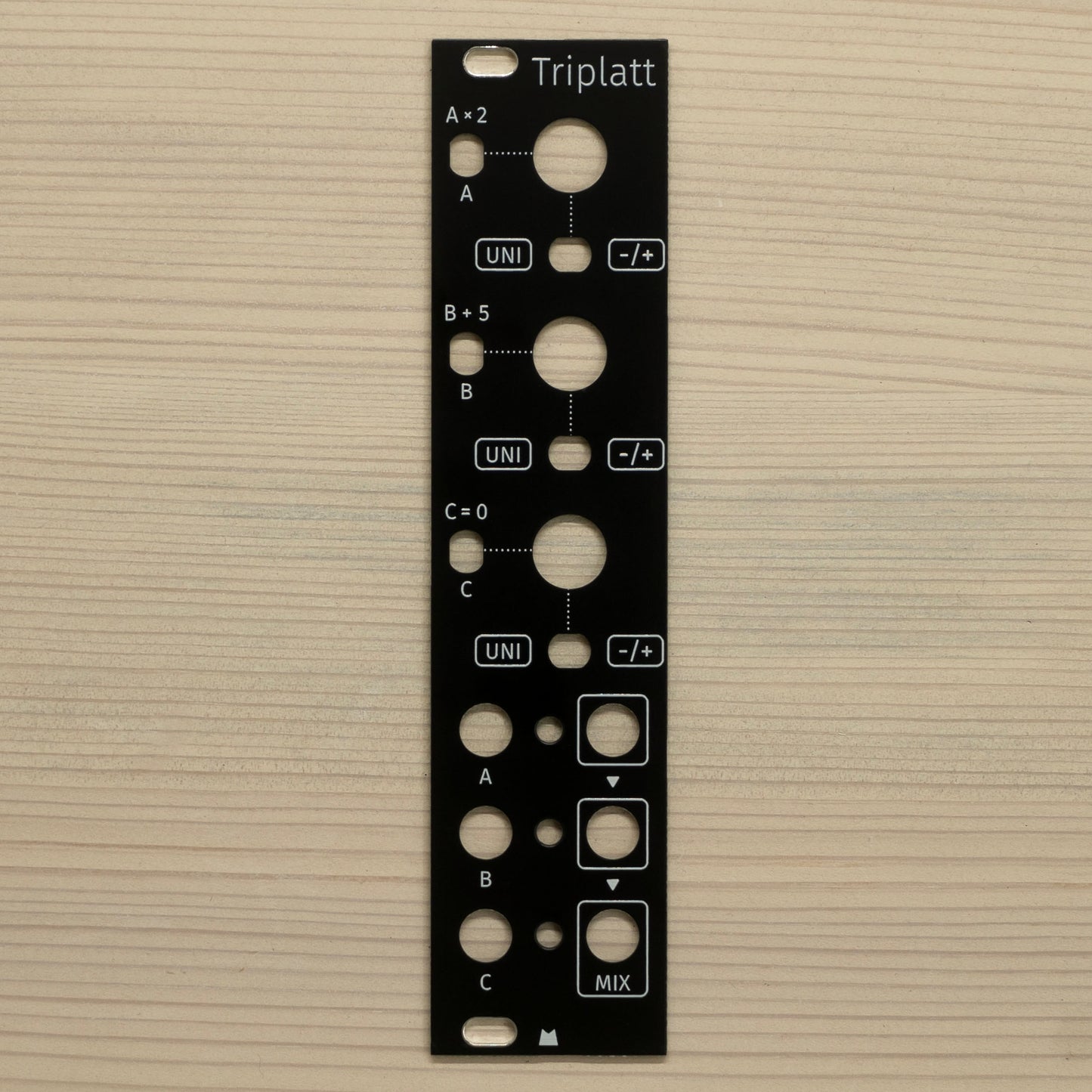 Triplatt black panel