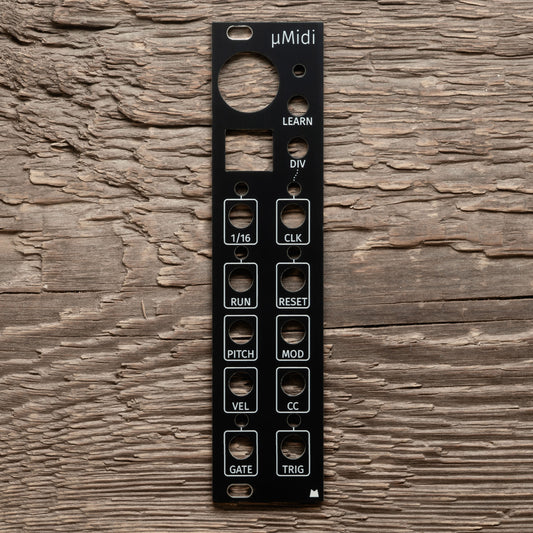 uMidi 3U black panel