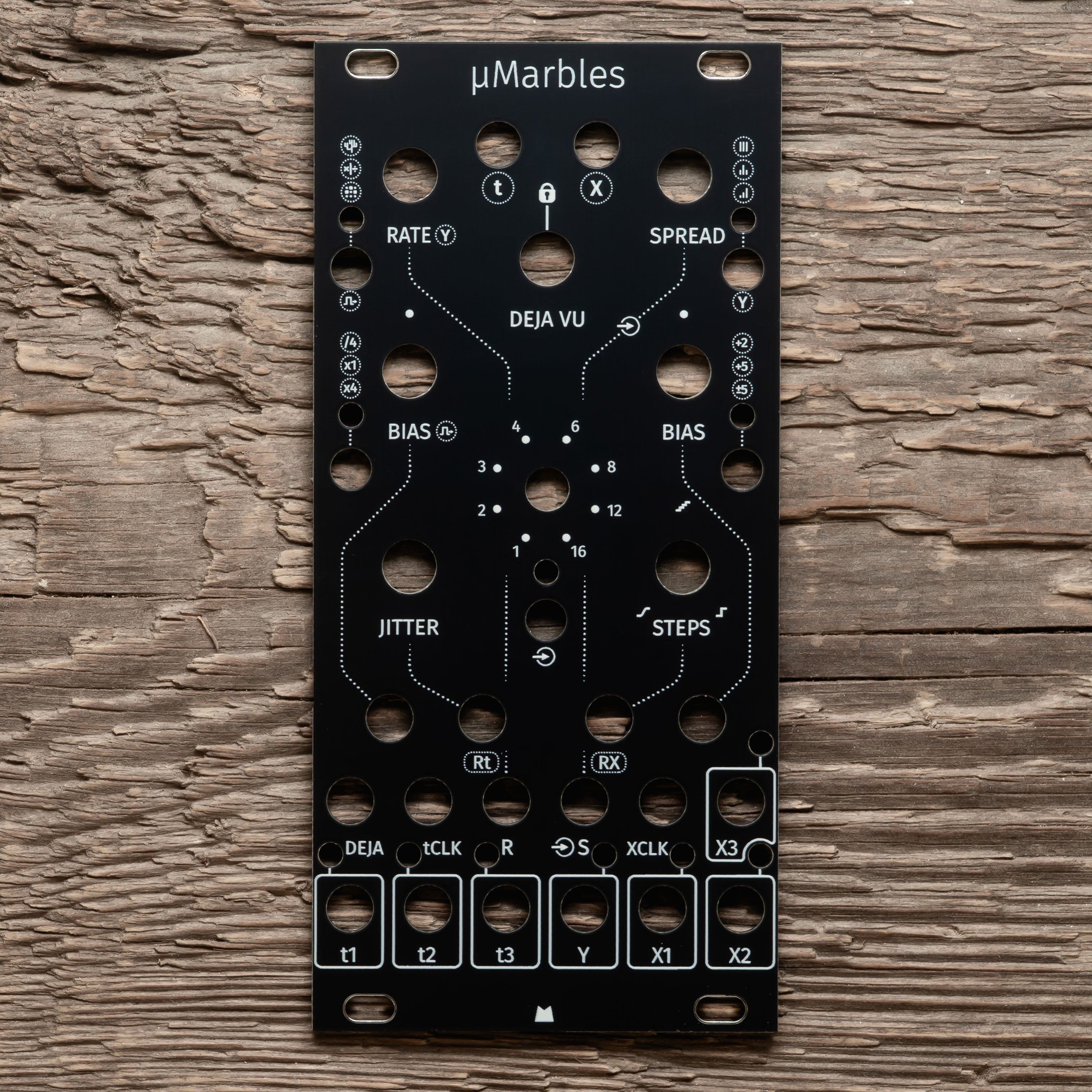 uMarbles / Pachinko black panel – Mörk Modules