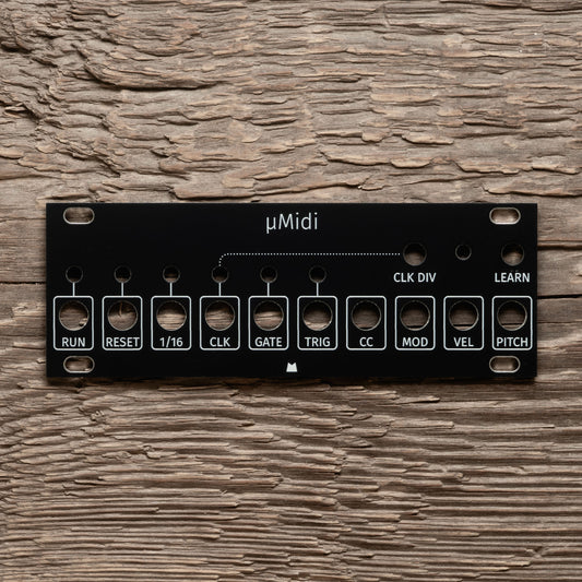 uMidi 1U black panel