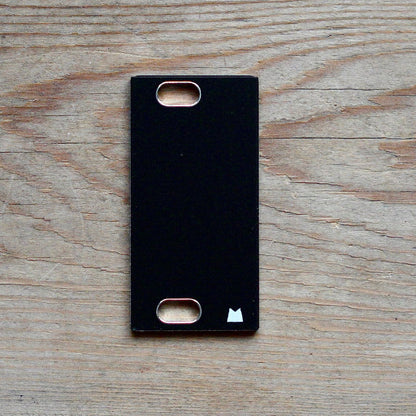 Blank panel - Black - 4hp 1U