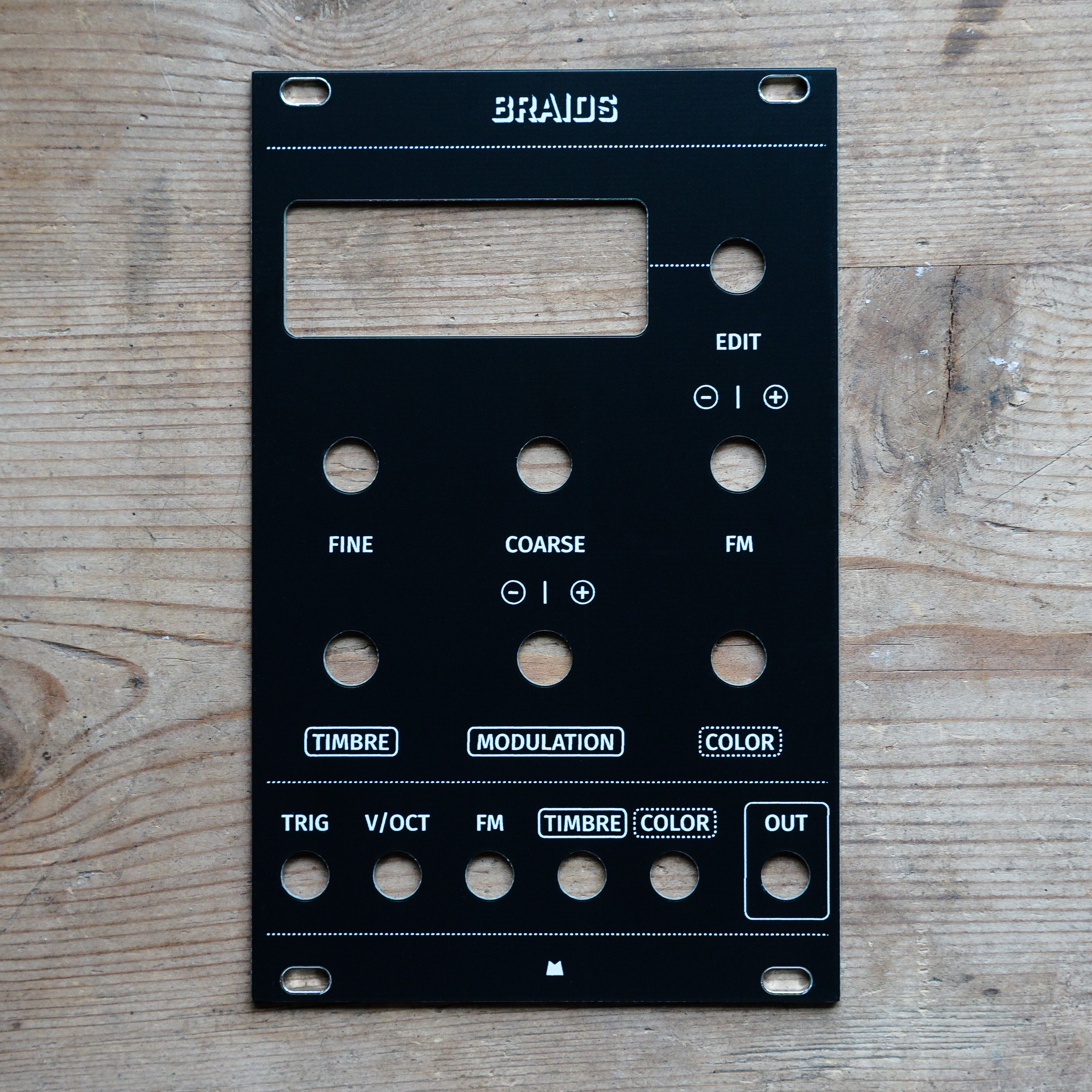 Braids Module Braids black panel – Mork Modules