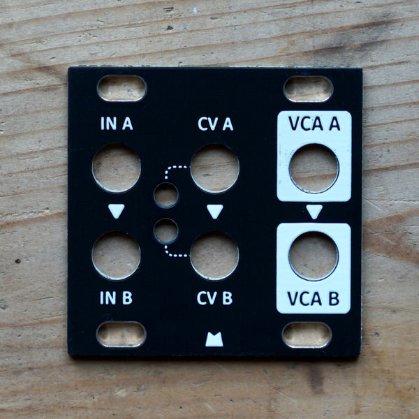 Dual VCA 1U black panel