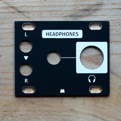 Headphones 1U black panel