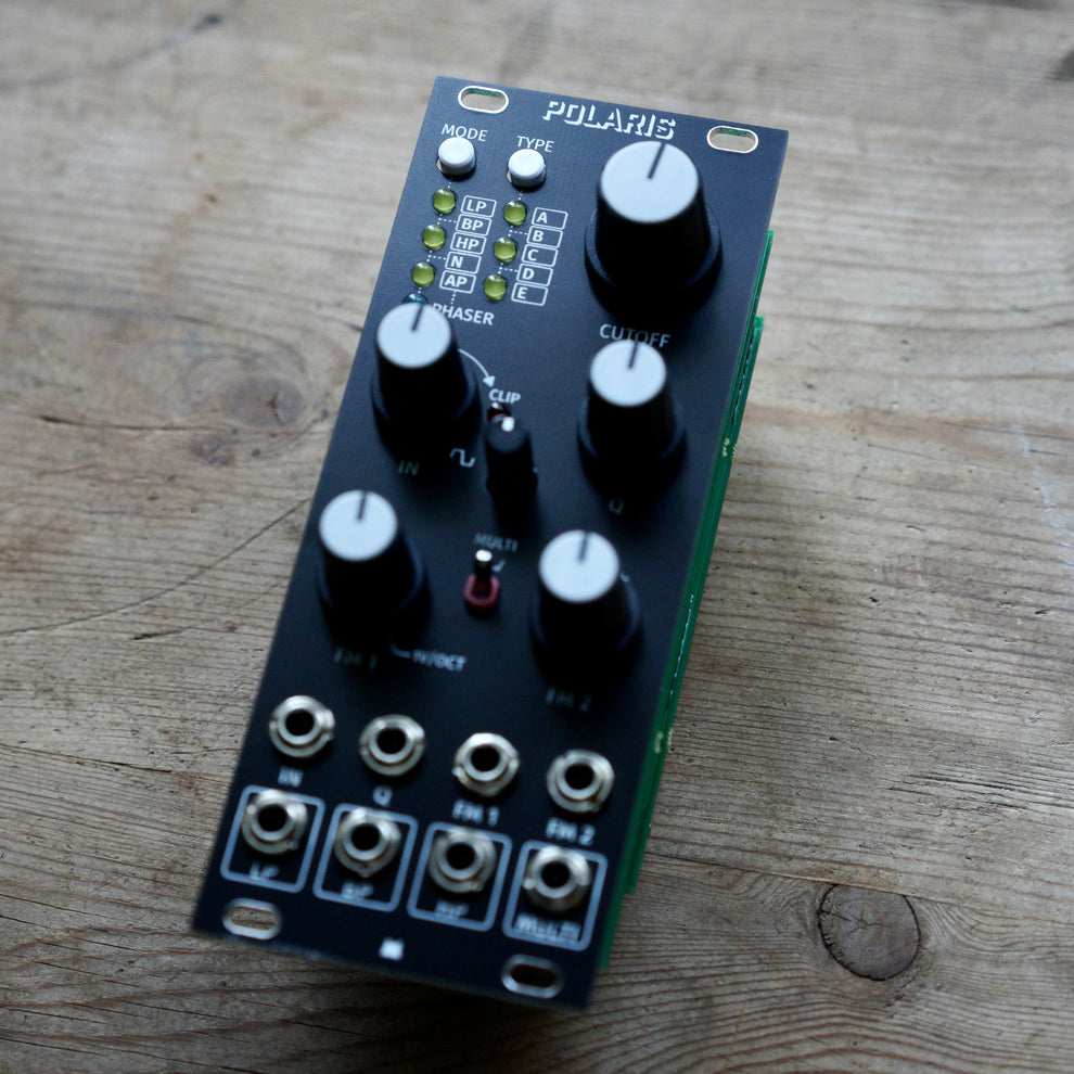 Polaris (metal switch) black panel – Mörk Modules