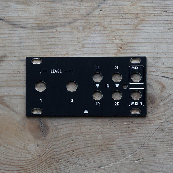 Stereo Mixer 1U black panel